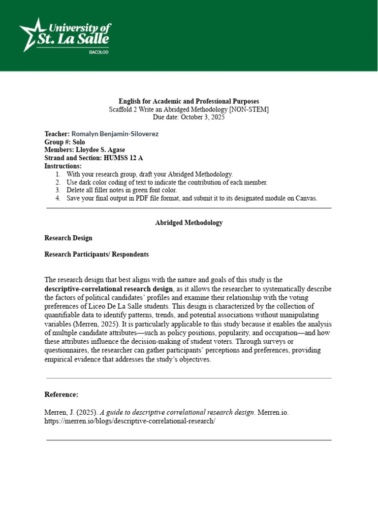 Scaffold 2 Worksheet (NON-STEM Template) | PDF | Statistics | Data