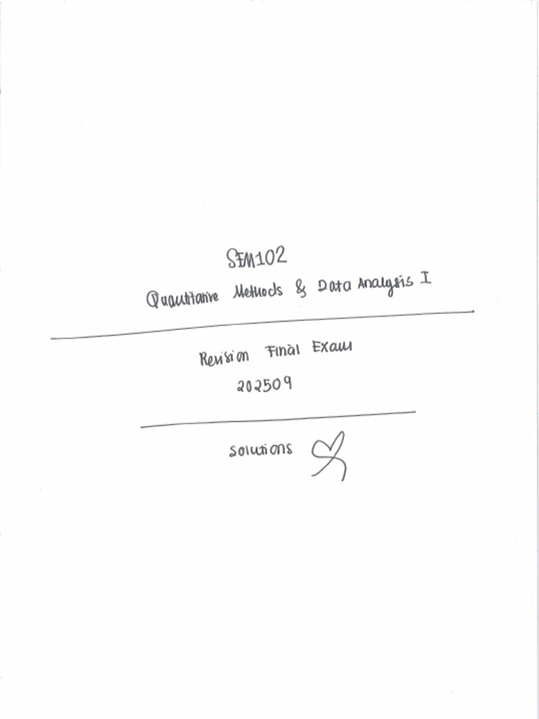 Quantitative Method of Data Analysis | PDF