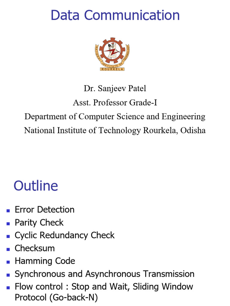 Module4 L27-L36 | PDF | Error Detection And Correction | Transmission ...