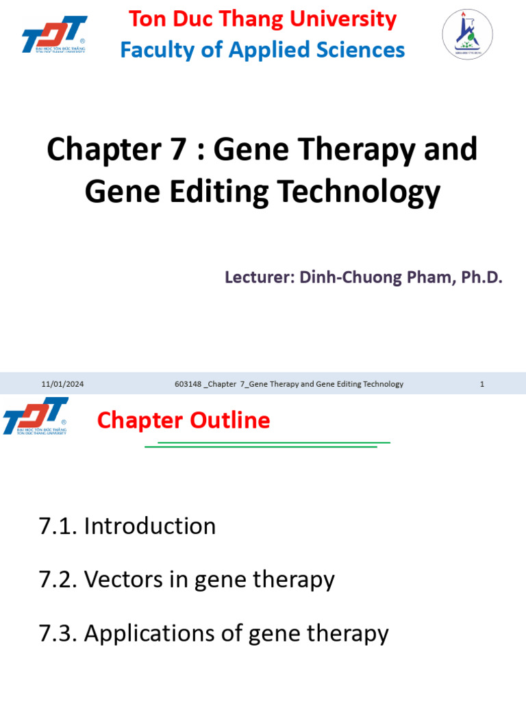 603148.chapter 7 - Gene Therapy and Gene Editing Technology | PDF ...
