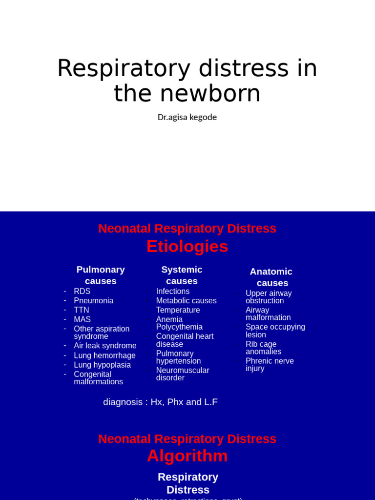 Respiratory Distress Syndrome Mku | PDF | Respiratory Diseases ...