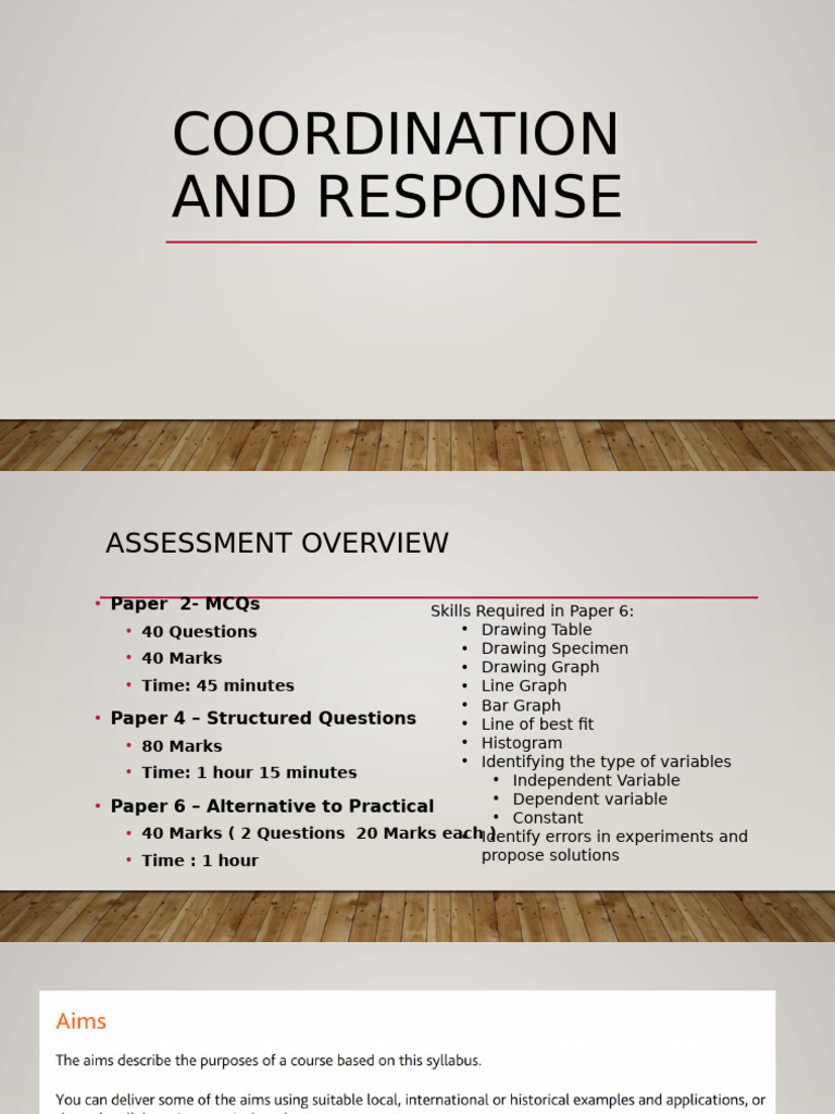 Coordination and Response (Autosaved) - 2 | PDF | Neuron | Nervous System