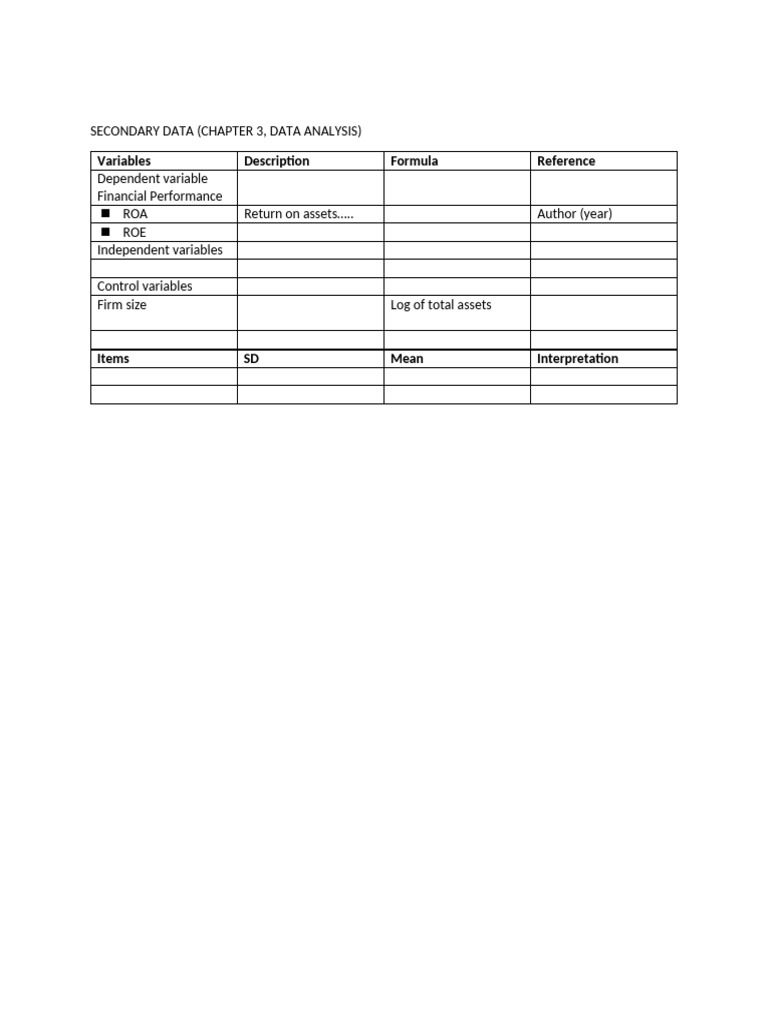 Tables | PDF