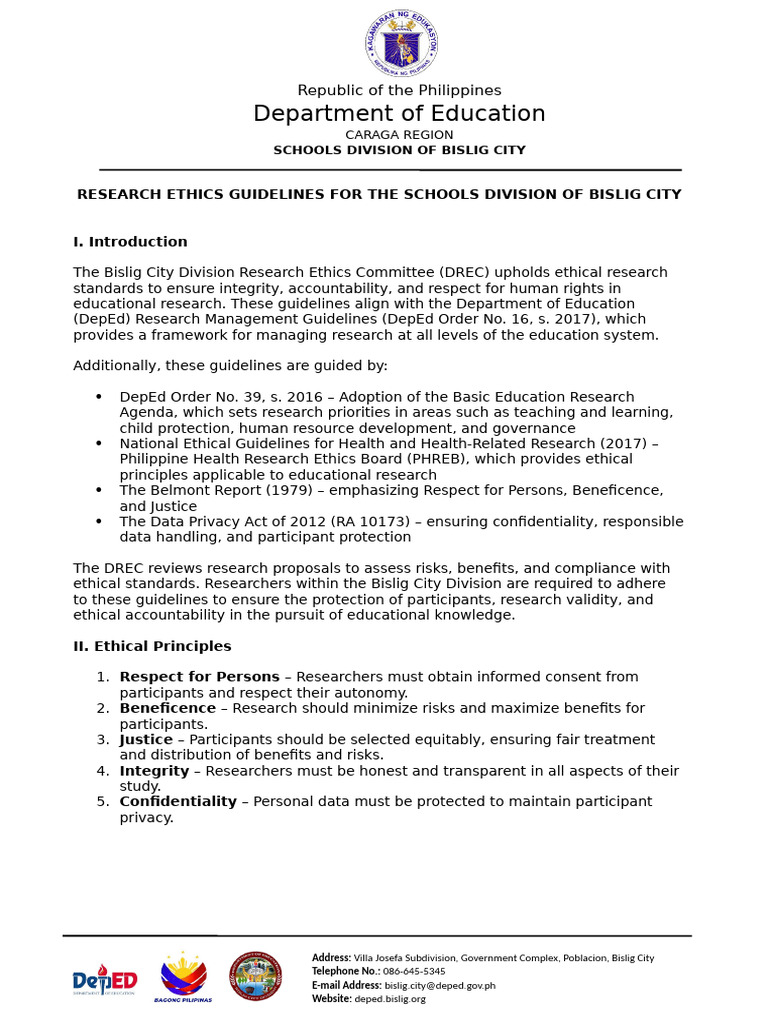2025 Research Ethics Guidelines 1 | PDF | Conflict Of Interest ...