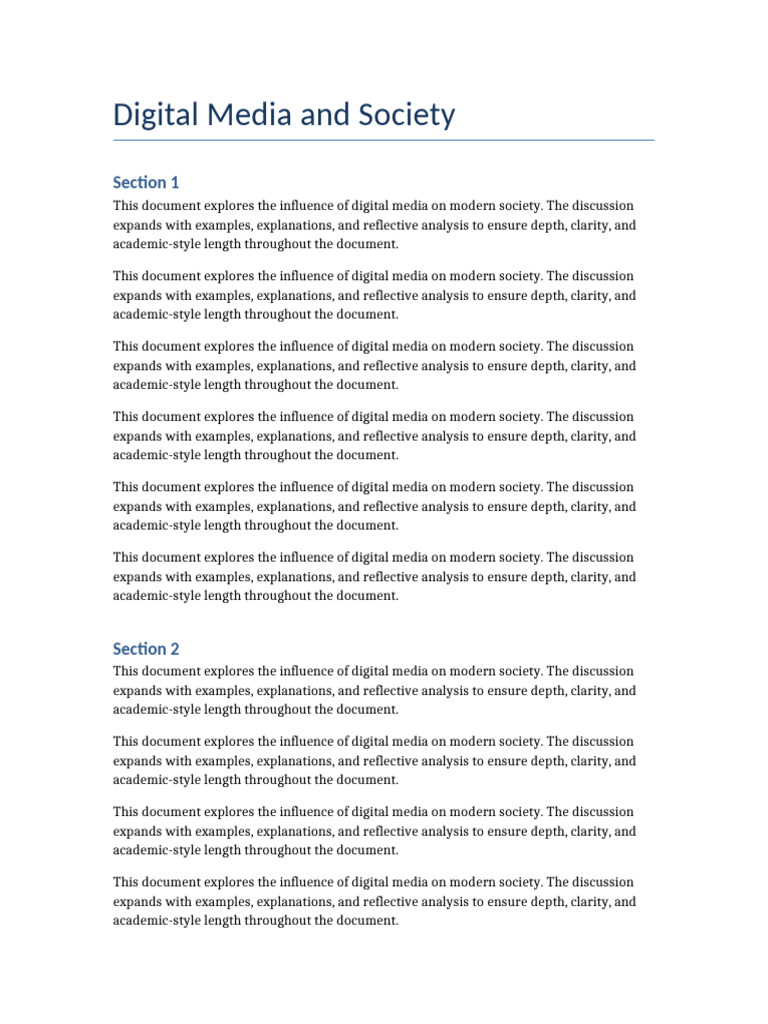 Digital Media and Society | PDF