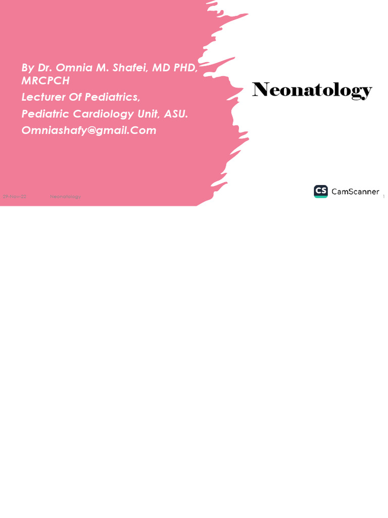 4 - Neonatology (1) | PDF | Neonatal Intensive Care Unit | Preterm Birth