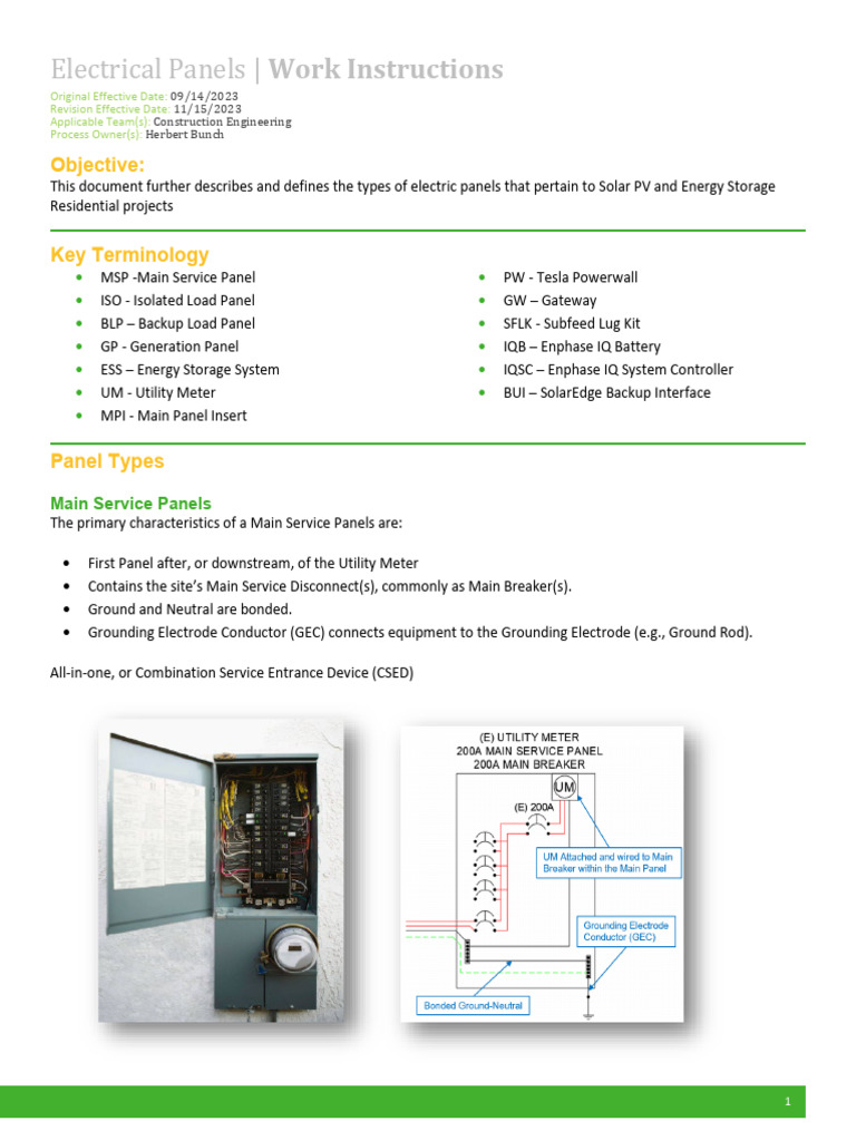 Construction Engineering - Electrical Panels | PDF | Power (Physics ...