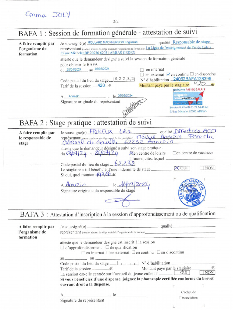 Docs Caf Bafa | PDF