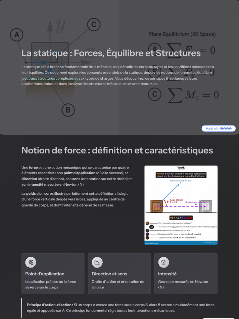 La Statique Forces Equilibre Et Structures | PDF | Obliger | Moment d ...