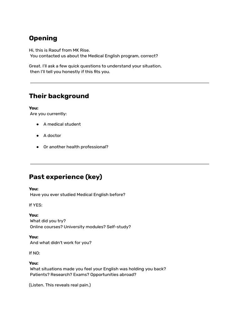 Mediacal ENG Script | PDF