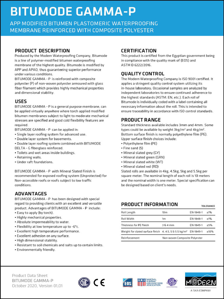 Bitumode Waterproofing PDF 01 | PDF