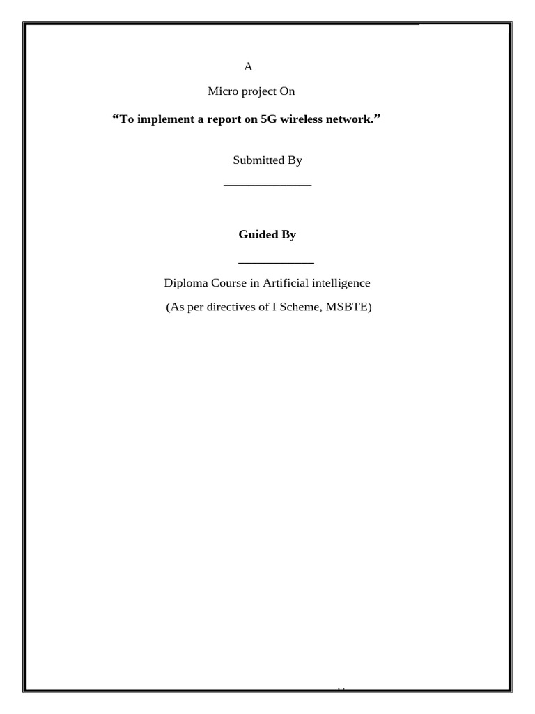 DCC Micro Project | PDF | Computer Network | 4 G
