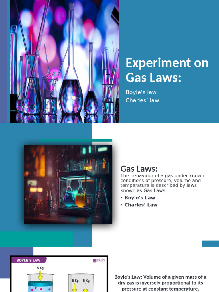 Experiment On Gas Laws | PDF | Gases | Balloon