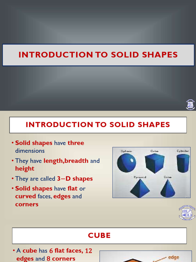 Class 4 Math Solid Shapes 02142022 | PDF