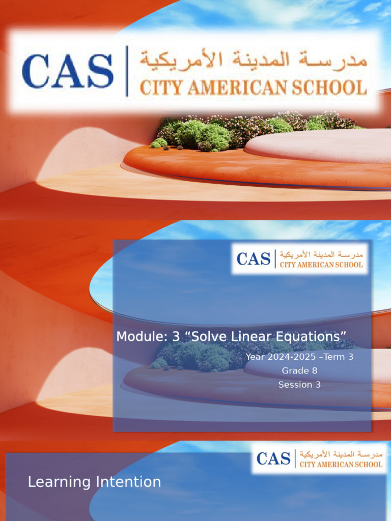 G8 WK01 Math Module+3 Houda T3+-+Day+3 | PDF | Equations | Mathematical ...