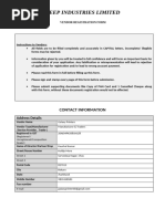 Vendor Creation Form | PDF