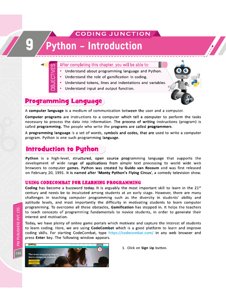 Cl6 Ch9 Python Intd & Matcs Obj | PDF | Python (Programming Language ...