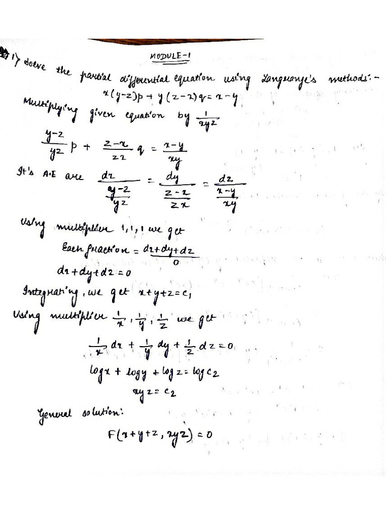 Maths Assignment Solutions | PDF