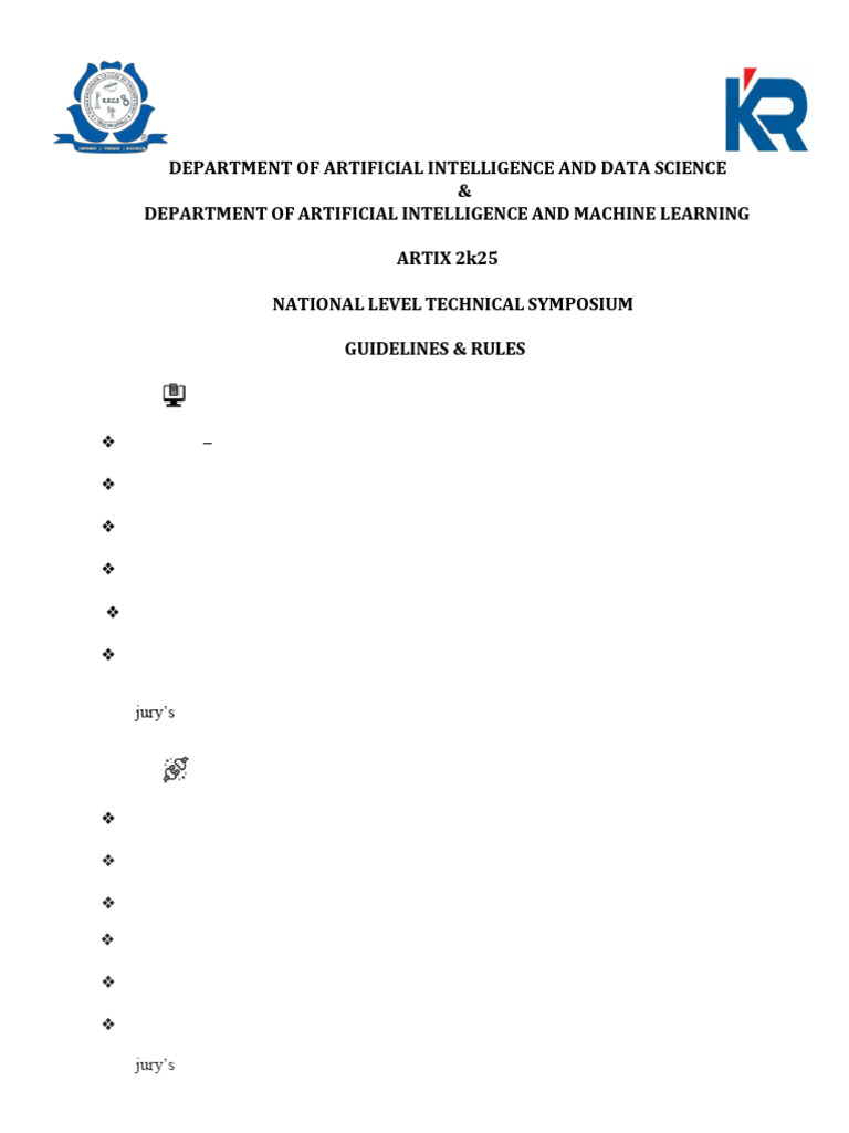 Guidelines & Rules | PDF