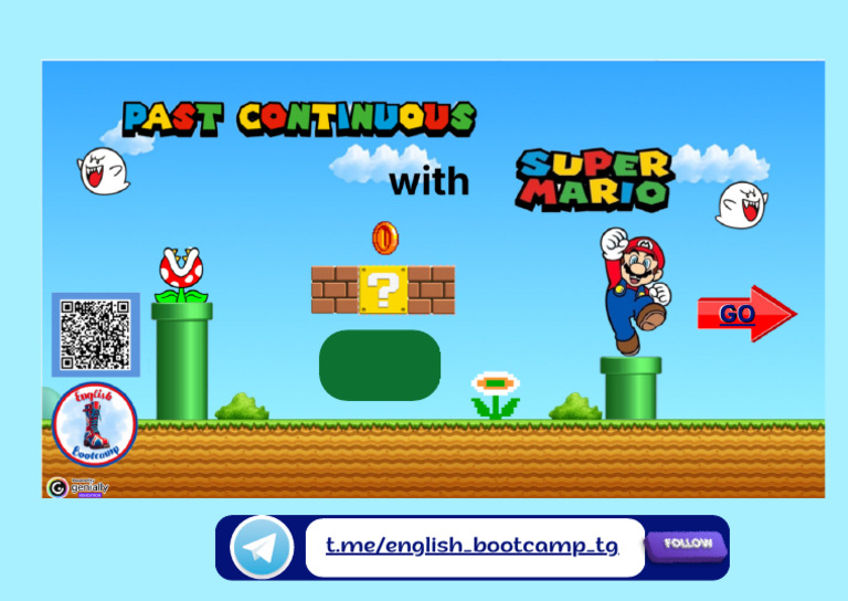 Past Continuous With Mario | PDF