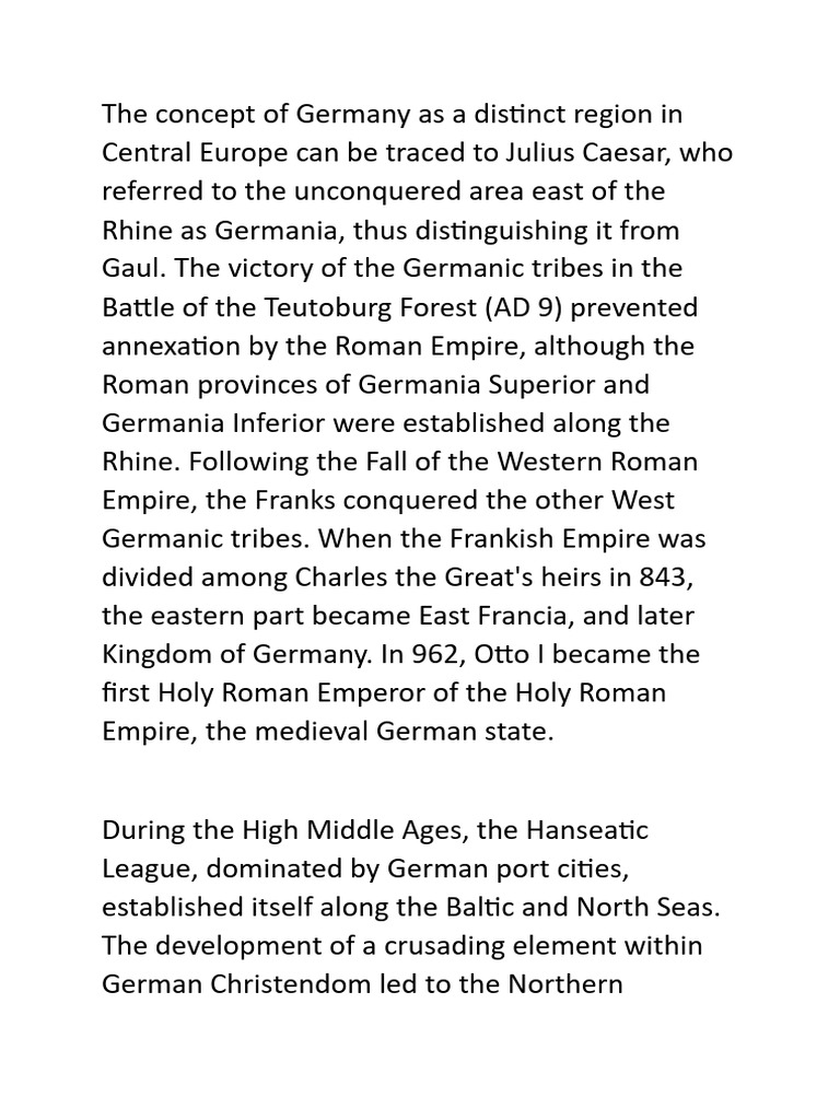 Germany History | PDF | German Empire | Germany