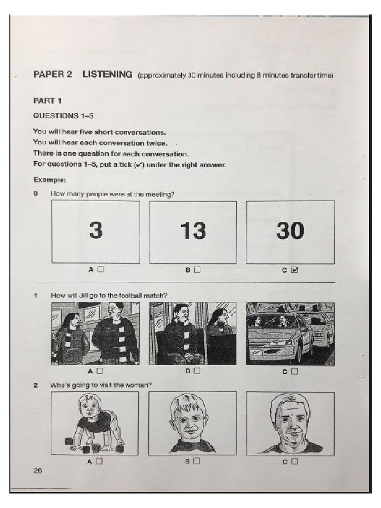 Listening KET 5 | PDF