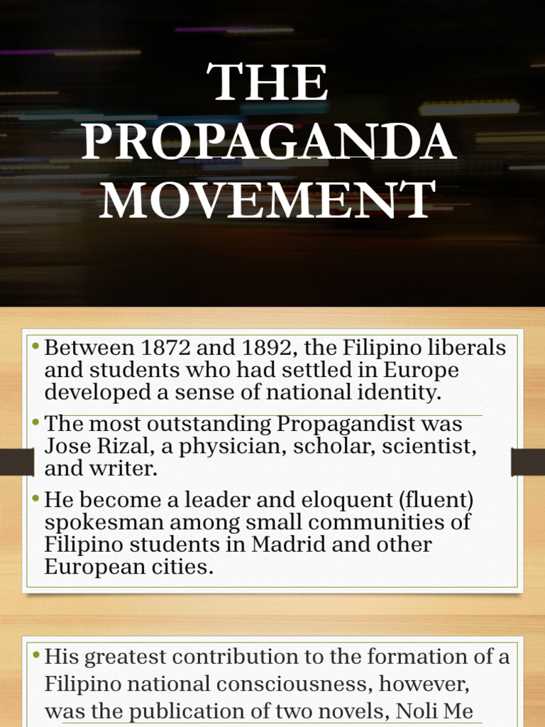 The Propaganda Movement Rizal | PDF | Spanish East Indies | Philippines