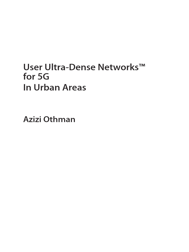 User Ultra Dense Networks for 5G in Urba-1 | PDF | 4 G | Cellular Network