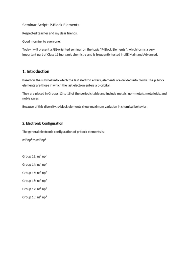 Seminar Script | PDF