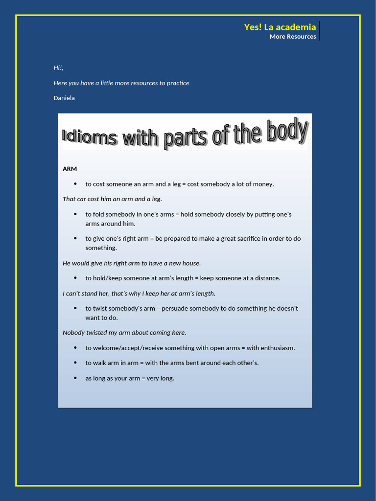 Resources Upperintermediate Idioms | PDF