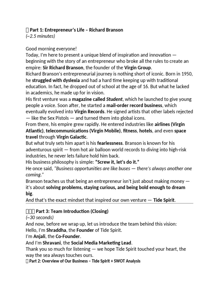 Ed Presentation | PDF | Entrepreneurship | Brand