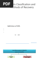 NPA Classification and Provision Guidelines | PDF | Banks | Reserve ...