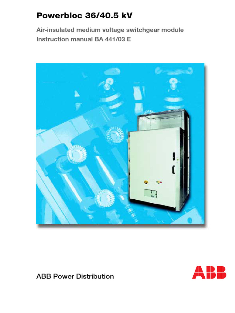 M24413E - Manual Powerblock 36 - 40,5KV | PDF | Electrical Connector ...