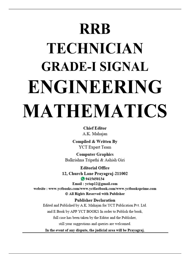 Demo 30 YCT 2025 26 RRB Technician Grade 1 Signal ENGINEERING ...