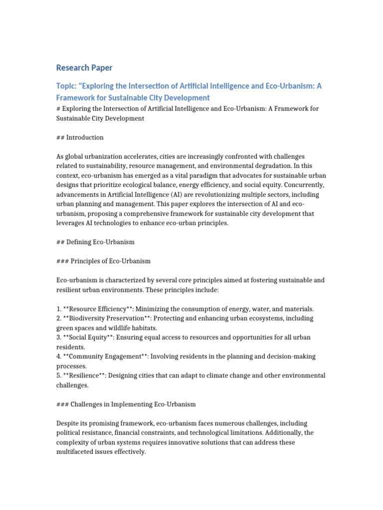 Exploring The Intersection of Artificial Intelligence 2438 | PDF ...