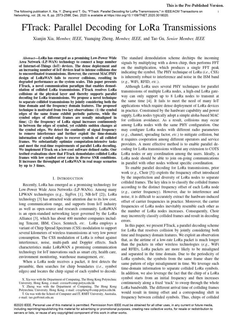 Xia Ftrack Parallel Decoding | PDF | Telecommunications ...