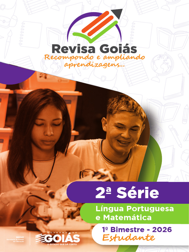 Revisa Goiás 2 Série LP e Mat 1º Bimestre 2026 - Estudante | PDF ...