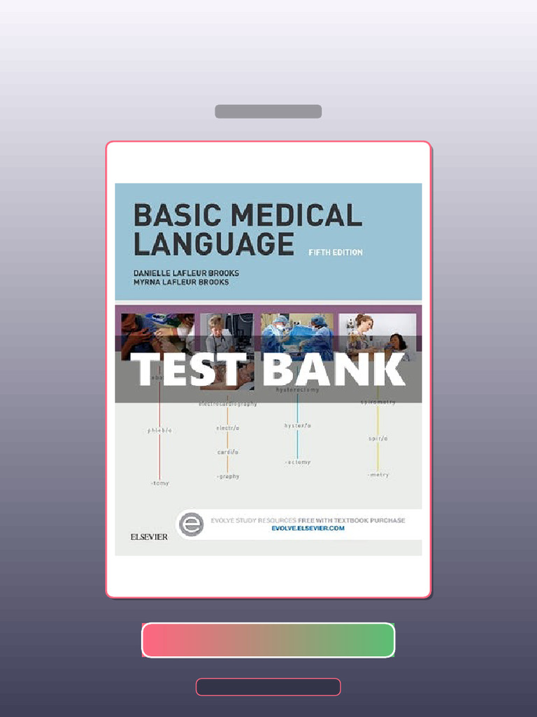 Basic Medical Language 5th Edition Brooks E-book Testbank Solutions ...