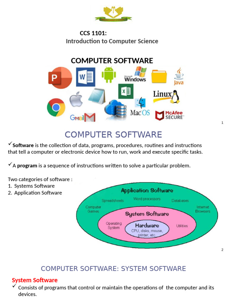 CCS 1101 Lecture-04 | PDF | Operating System | Graphical User Interfaces