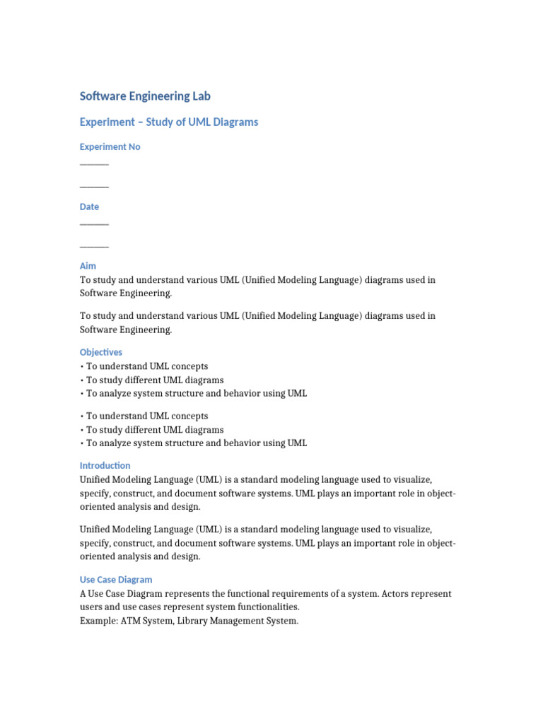 Lab Record 5 To 6 Pages | PDF | Unified Modeling Language | Class ...