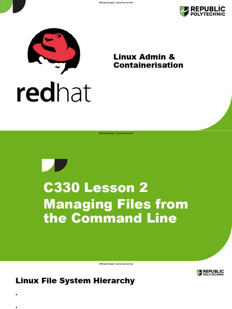 C330 Lesson 2 Slides v1 | PDF | Computer File | Directory (Computing)