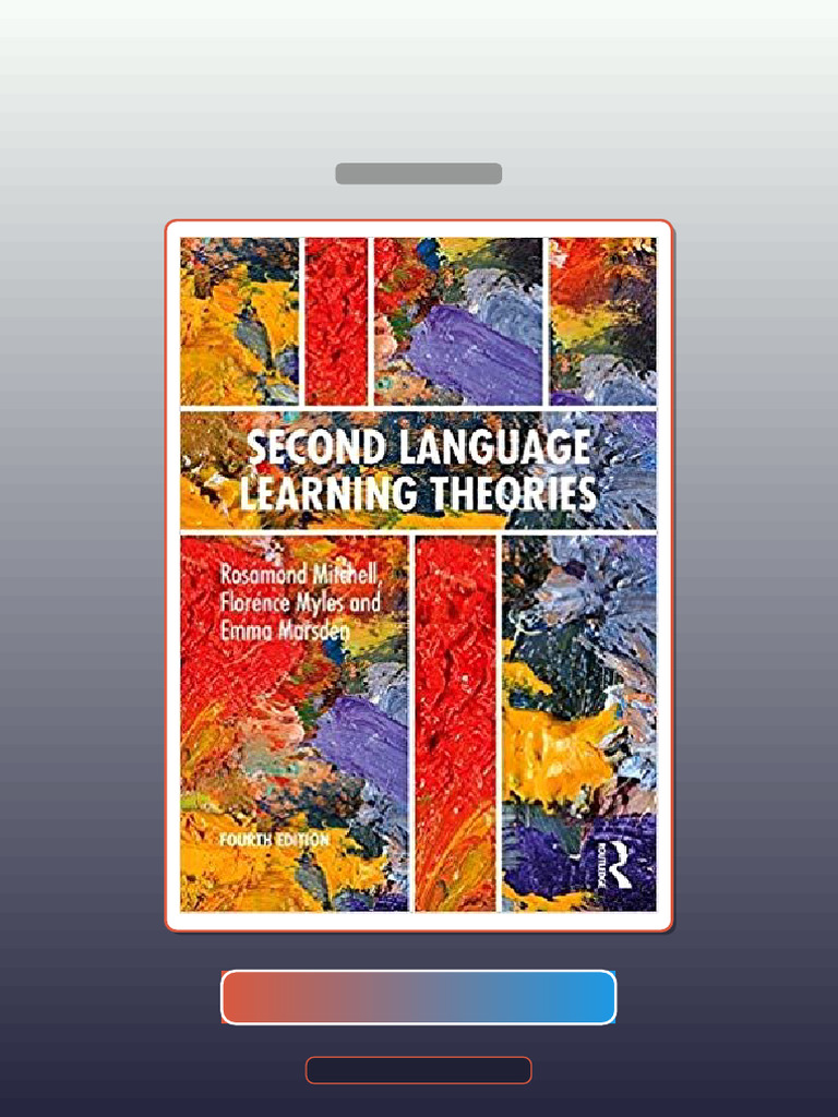 Second Language Learning Theories Fourth Edition 4th Edition E-book ...
