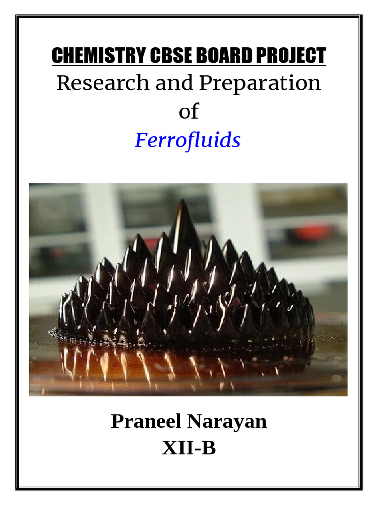 Chemistry Cbse Board Project | PDF | Nanoparticle | Chemistry