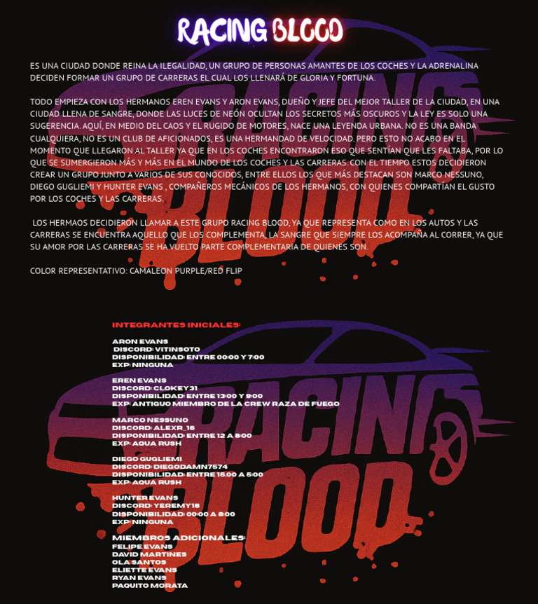 Racing Blood | PDF