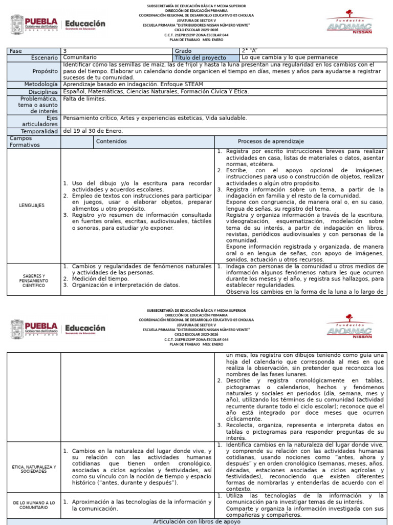 Lo Que Cambia y Lo Que Permanece - 124212 | PDF | Educación primaria | Luna