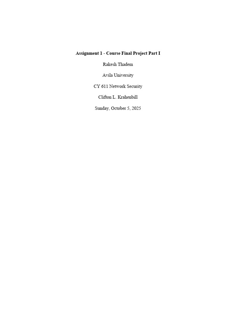 Annotated-Assignment 1 - Course Final Project Part I | PDF | Computer ...