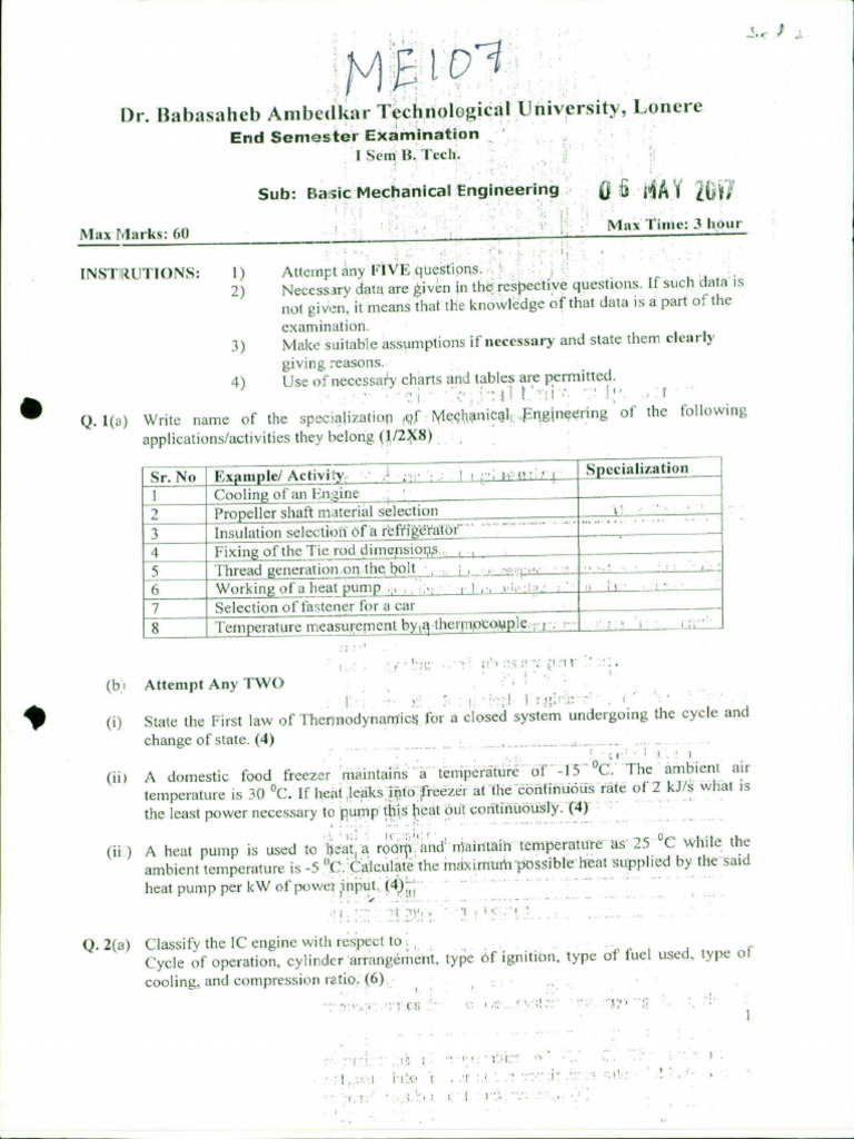 ME107 | PDF