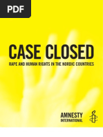 Rape Prosecution Failings in Nordic Countries