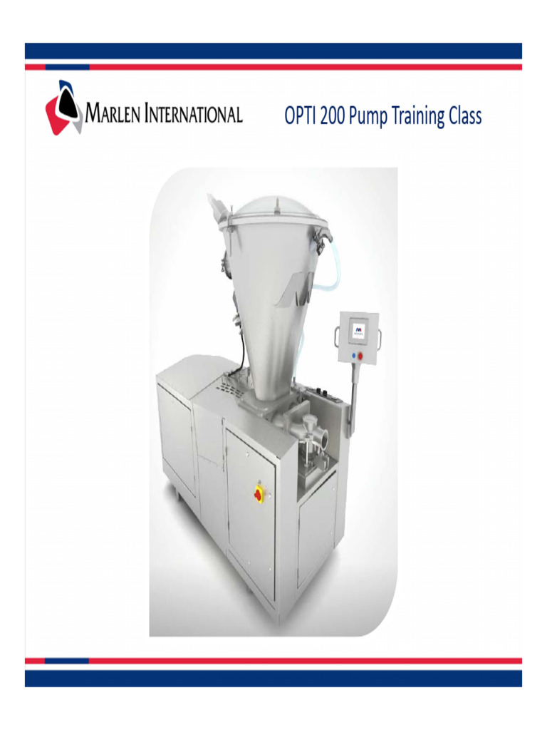 11 OPTI Pump Preventive Maintenance | PDF | Pump | Valve