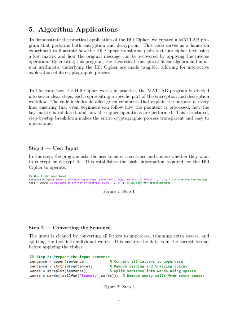 DSTT Project - Algorithm Applications | PDF | Encryption | Cipher
